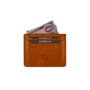 Zoozie Bags Cartera Unisex en Mostaza de Cuero Genuino